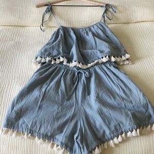 Madewell Tassell Romper